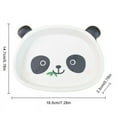 thumbnail image 2 of Bamboo Fiber Children'S Tableware Set Cute Cartoon Pier Pier Panda Kids Eat Bowl Baby Compartment Dinner Plate 1Pcs, 2 of 9