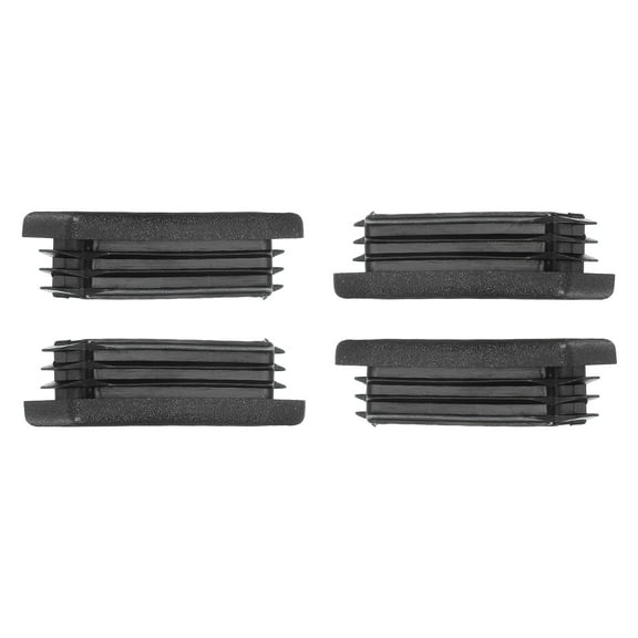 Uxcell Plastic Tubing End Caps, Hole Plug Insert for Round Iron Pipe Chair Leg Table Bookshelves Patio 4 2x1 Inch