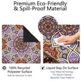thumbnail image 4 of Mandala Mahjong Mat for Table, 31.5*31.5in Anti Slip American Mahjong Table Cloth, Noise Reduction, Neoprene Mah jongg Mat with Carrying Bag & 3 Dices, Mahjong Accessories Gift, Board Tile Games Mats, 4 of 7