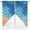 Blue, variant on Swag Curtains Valances for Windows, Brown Southwest Tribal Pattern Short Kitchen Window Curtains Over Sink, Boho Retro Ethnic Style Cafe Curtains Panel Set Of 2,Rod Pocket, 36 Inches Length