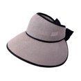 thumbnail image 5 of AWZXDE Women's Outdoor Solid Sun Hat with Back Bow, Finish Casual Cap for Sun Grey,One Size, 5 of 6