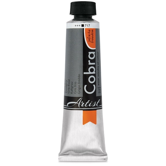 Cobra Artist Water Mixable Oil Paint - Cold Grey, 40 ml tube