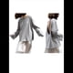 thumbnail image 2 of Suéteres de Verano Informales, Holgados, 100% Algodón, con Cuello Redondo, Espalda Descubierta y Sudaderas Oversize para Mujer 2025 Gris M, 2 of 10