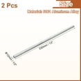 thumbnail image 2 of Uxcell Round Aluminum Rods, Aluminum Round Rod Solid Lathe Bar Stock for Industry Construction DIY Crafts 12m x 330mm 2, 2 of 5