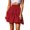 Red, variant on Vedolay Fringe Skirt Women's High Waist Flared Skirt Pleated Midi Skirt with Pocket,Red L
