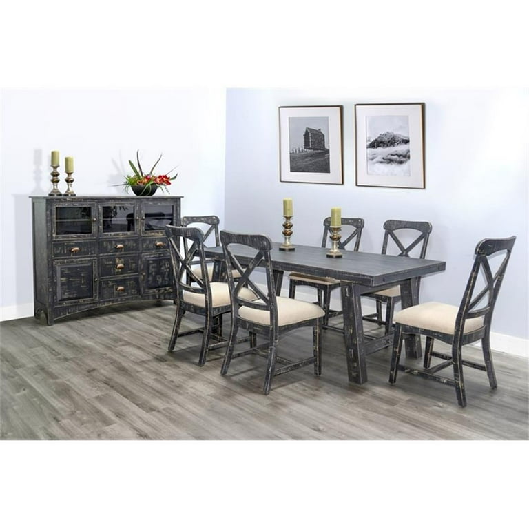 Sunny Designs Marina Black Sand Dining Table
