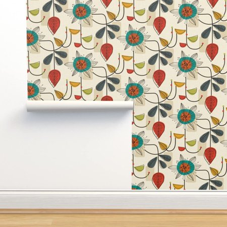 Peel-and-Stick Removable Wallpaper - Mcm Retro Vintage Classy Mid