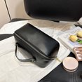 thumbnail image 3 of Bolso De Cosméticos Bolsa de cosméticos de cuero PU de gran capacidad bolsas de lavado impermeables para acampar (negro) Ehuebsd Para Estrenar, 3 of 9