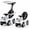 White, variant on ELLEGNT 3 in 1 Toddler Push Car Ride On Toy with Canopy Parent Handle Horn, Pink