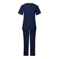 thumbnail image 1 of Nursing Set Short-Sleeve Lab Tunic Healthcare Suit Care Worker Navy blue S, 1 of 7