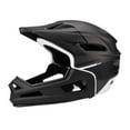thumbnail image 1 of Casco de bicicleta de cara completa Casco de bicicleta cómodo ajustable con barbilla desmontable Negro, 1 of 8