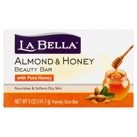 La Bella Almond & Honey Beauty Bar Family Size 5 oz