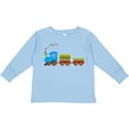 thumbnail image 3 of Inktastic Colorful Toy Train Boys or Girls Long Sleeve Toddler T-Shirt, 3 of 5