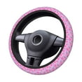 thumbnail image 4 of Daiia Pink Donuts Steering Wheel Cover Auto Steering Wheel Covers Breathable Anti-Slip Steering Wheels Car Interior Decor Accessories for Men Women Universal 15 Inch, 4 of 8