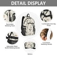 thumbnail image 4 of JIALIOU 14" Laptop Backpack Waterproof Airline Approved Stylish Casual Daypack for Travel Business College Work, Minimalist Snowdrop, 4 of 8