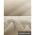 thumbnail image 6 of Beige Ombre Kitchen Valances for Windows Farmhouse Linen Window Valance Curtain for Living Room Window Treatment Modern Abstract Art Gradient Aesthetics Valance Rod Pocket Topper Drape, 42 x 12 Inch, 6 of 6