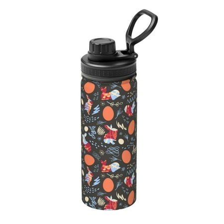 

Gaeub doodles and Easter Print Stainless Steel Water Bottle 18oz Sports Insulated Kettle for Women Men Suitable as a Gift