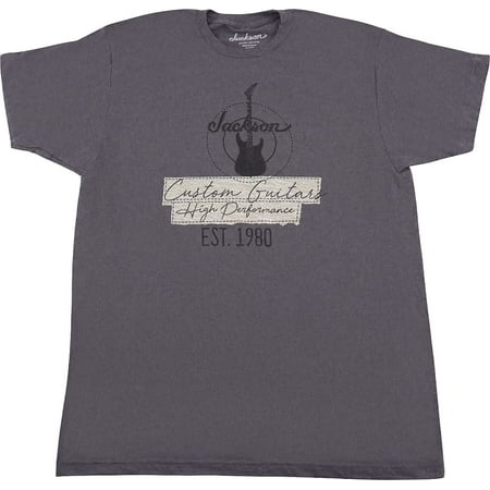 Jackson Custom Guitar T-Shirt - CHARCOAL, #299-5274-606 - LARGE