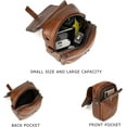 thumbnail image 5 of Vintage Crossbody Phone Bag for Women, Small Leather Shoulder Purse and Handbag with Tassel&Rivet Decoration, 5 of 7