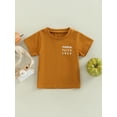 thumbnail image 5 of ZINTAOZT Kids Toddler Short Sleeve T-Shirt Pumpkin Patch Casual Pullover Boys Girl Thanksgaving Halloween Tee Tops 2-8T, 5 of 8