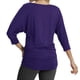 thumbnail image 3 of Blusa para Mujer Manga 3/4 con Drapeado y Fruncido Lateral Grande, 3 of 5