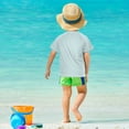 thumbnail image 4 of FORMRS Boys Rash Guard Short Sleeves Swim Shirt Quick Dry UPF 50+ Sun Protection, Sizes 3-12T, Floral Easter, 4 of 6