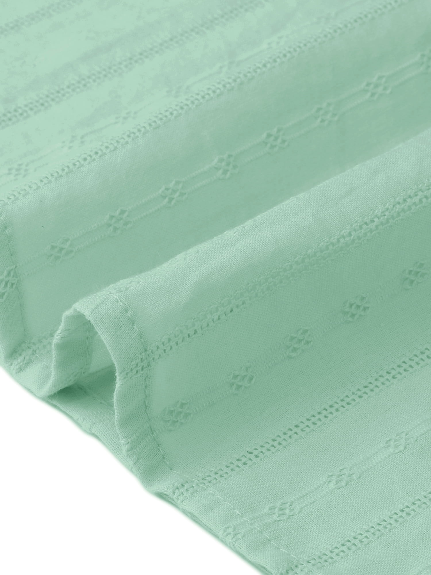 DARING DIVA Women's Plus Women's Top Casual Square Neck Ruffle Sleeve Blouse 1X Green