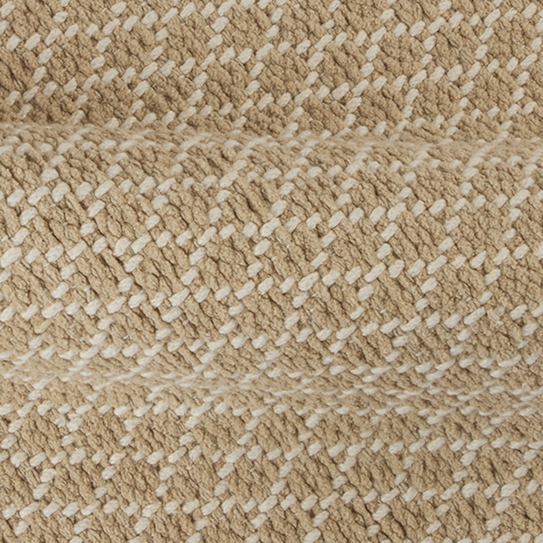 Better Homes & Gardens Cotton Diamond Bath Rug Set, Beige, 2 Piece, 17" x 24" & 20" x 30"