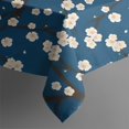 thumbnail image 4 of Pioneer Flower Floral Print Pattern Rectangle Tablecloth 60"x120",Waterproof Polyester Rectangle Table Cloth, Wipeable Spillproof Polyester Tablecloth for Dining, Camping, Indoor and Outdoor, 4 of 6