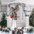 thumbnail image 6 of Coolmade 2 Pack Red Berry Stems Artificial Pine Picks for Christmas Tree Decorations, Christmas Flower Arrangements Wreaths, Garlandsand Holiday Decor, 19 Inches, 6 of 7