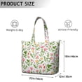 thumbnail image 5 of Flower Women's Large Weekend Travel Bag Moving Canvas Handbag Thick Double Layer Beach Weekend Travel Unisex Hospital Maternity Delivery with Toiletry Waterproof, 5 of 5
