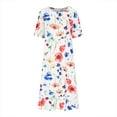 Summer no boundaries Dresses for Women Round Neck Short Sleeve Printed ...