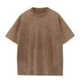 thumbnail image 4 of Men's Vintage Washed Short Sleeve T-Shirt – Oversized Crewneck Tee with Chest Pocket, Soft & Breathable for Summer Workouts (2025 Casual Collection), 4 of 4