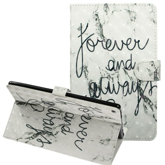 Fire HD 10 Case 2017 7th Generation, Allytech PU Leather 3D Pattern Folio Stand Smart Cover Auto Sleep Wake Shockproof Cards Holder Wallet Case for Amazon Kindle Fire HD 10 2017/2015, Forever