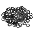 thumbnail image 1 of 120 Pcs M5 Rondelles Plates en Nylon Rondelles en Plastique 8mm ID 8mm OD 0.3mm Épais, Noir, 1 of 6
