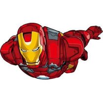 Ironman Armored Adventures Cartoon Character Wall Art Sticker Vinyl Decals Girls Boys Children Baby Bedroom House School Wall Decor Removable Sticker Peel and Stick Size (20x10 inch)