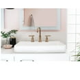 thumbnail image 7 of Widespread Bathroom Faucet, Bathroom Sink Faucet, Lever Handles and gooseneck spout Vibrant Brushed Moderne Brass, 7 of 7