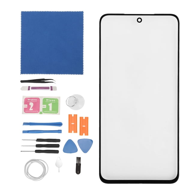 Kit de reparación de reemplazo de pantalla de cristal de lente exterior frontal para Samsung Galaxy S21 FE 5G G990 Series