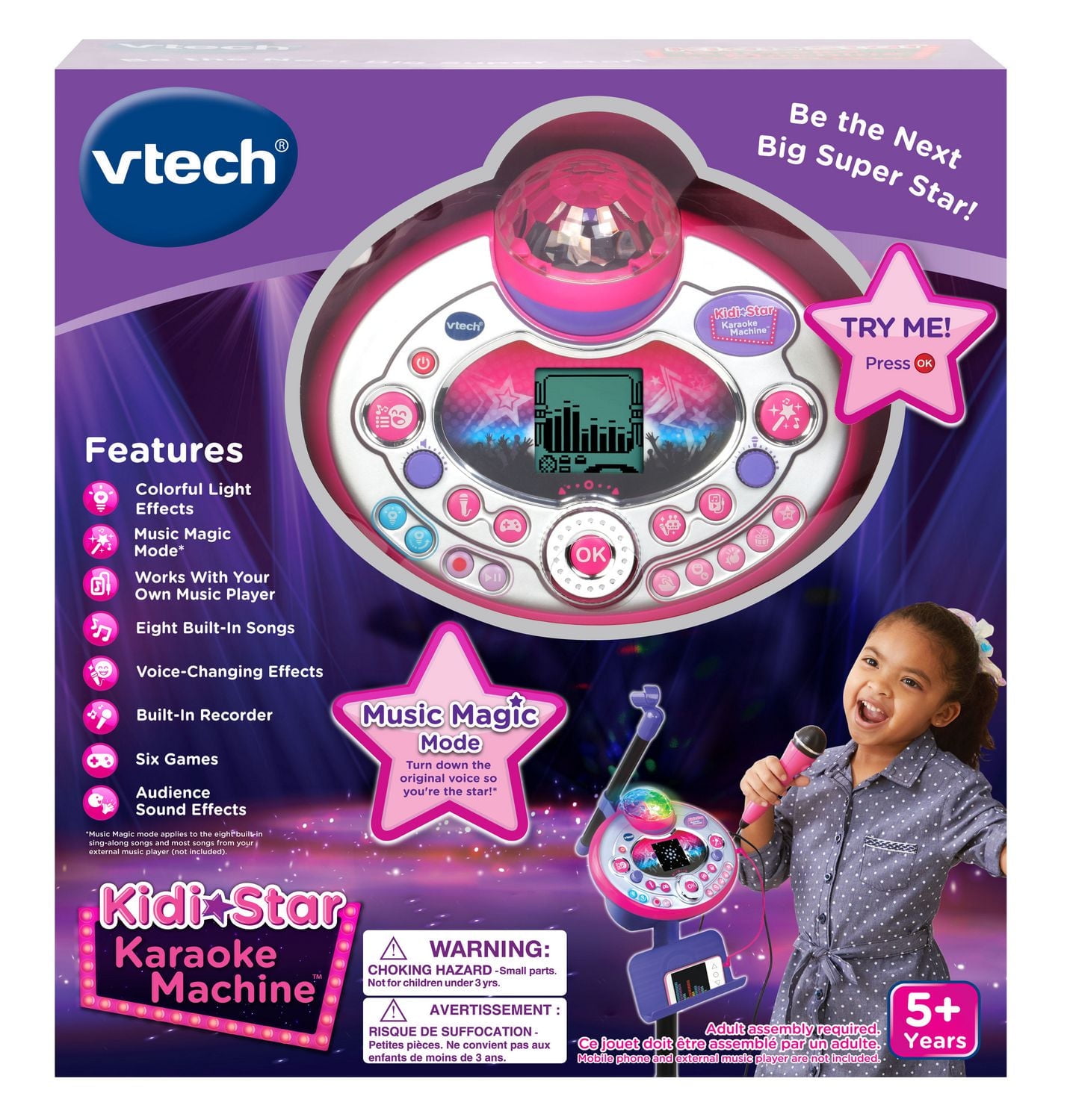 VTech Kidi Star Karaoke Machine- English Version, Ages 5+