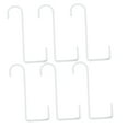 thumbnail image 5 of PTOOTP Set of 6 White Steel Flower Wall Hangers Decorative Hooks for Home and Garden, 5 of 8