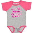 thumbnail image 3 of Inktastic Valentine's Day My Nana Loves Me Hearts and Lips Boys or Girls Baby Bodysuit, 3 of 5