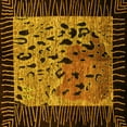 thumbnail image 1 of Ahgly Company Indoor Square Animal Yellow Modern Area Rugs, 8' Square, 1 of 4