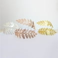 thumbnail image 6 of Ayyufe Fashion Women Metal Leaf Charm Open Bracelet Arm Cuff Armlet Bangle Fine, 6 of 7