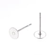 thumbnail image 2 of 2000pc Non-Tarnish 304 Stainless Steel Stud Earring Findings Stainless Steel Color 12x5mm Pin: 0.7mm, 2 of 3