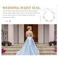 thumbnail image 4 of Miangastore Exquisite Bridal Belt Luxurious Wedding Dress Crystal Waist Chain Fashion Decor, 4 of 9