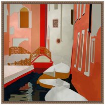 Amanti Art Venice II Framed Canvas Wall Art Print