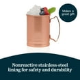 thumbnail image 3 of Libbey 14 Oz Classic Copper Moscow Mule Mugs with Handle, Moscow Mule Cups Set of 4 , Copper Cups for Drinking Iced tea, Water and More, 3 of 4