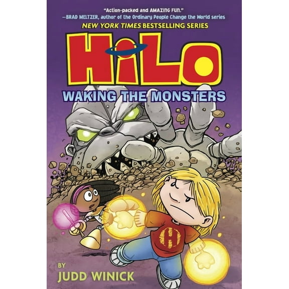 Hilo Hilo Book 4: Waking the Monsters: (A Graphic Novel), Book 4, (Hardcover)