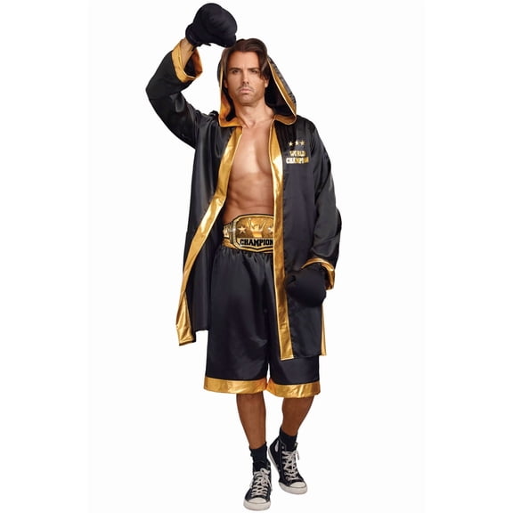 Adults Men's World Champion Boxer Boxing Champ Costume 2XL 50-52