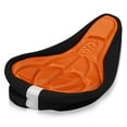 thumbnail image 3 of Cojín para asiento de bicicleta de montaña, piñón fijo, cojín grande grueso para bicicleta, cojín de algodón, almohadilla de absorción, accesorios para bicicleta, naranja Yuarrent VI001673-04, 3 of 6